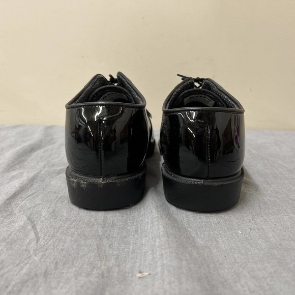 Bates Military Uniform Shoes Oxfords Shiny Black Vibram Patent Leather 9E Chrty main image 9